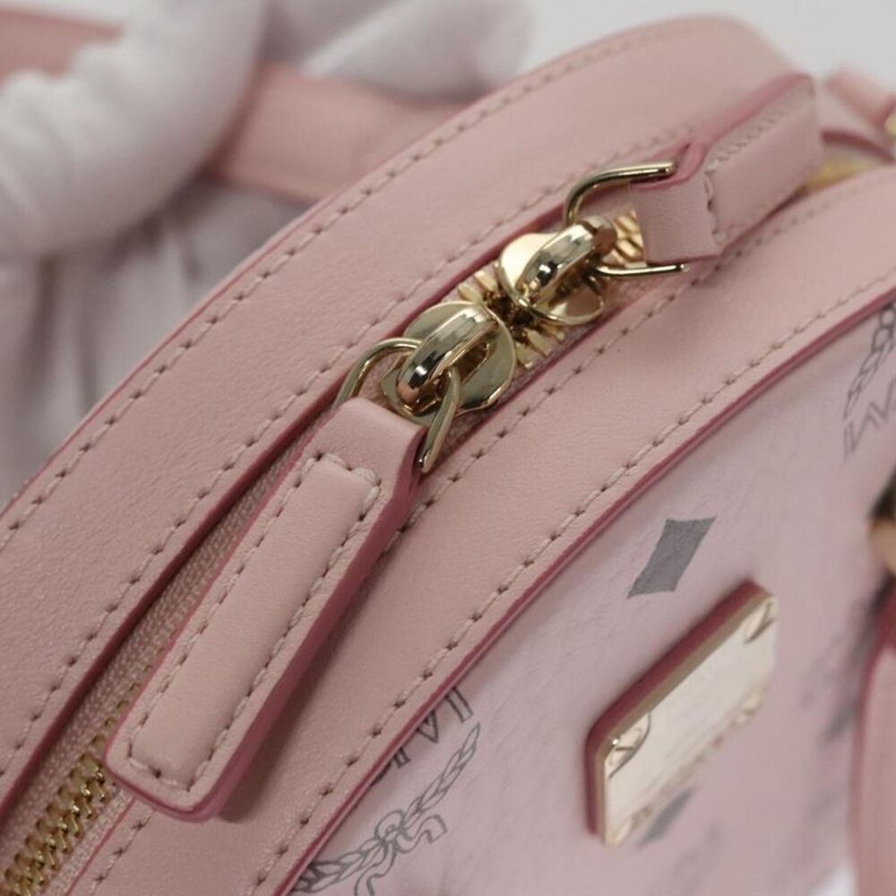 MCM Visetos Pink Canvas Handbag (Pre-Owned) - Picture 11 of 16
